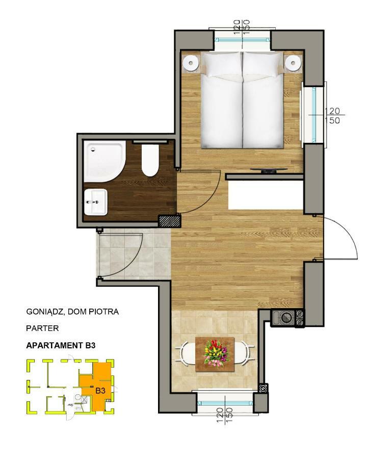 Dom Piotra Apartment Goniadz Luaran gambar