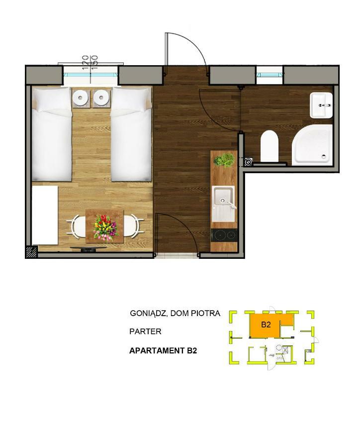 Dom Piotra Apartment Goniadz Luaran gambar
